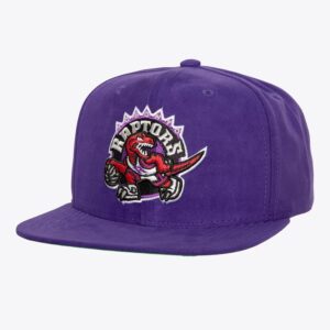 Mitchell & Ness Violet Toronto Raptors Hardwood Classics Sweet Suede Snapback Chapeau Violet 771970