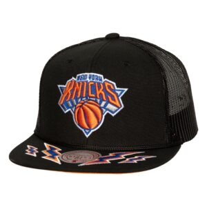 Casquette Recharge Trucker New York Knicks Mitchell & Ness Gris 768417
