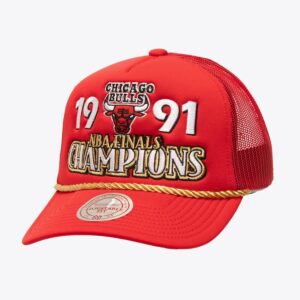 Mitchell & Ness Casquette Snapback Rouge Chicago Bulls Golden Champs Trucker Rouge 772289