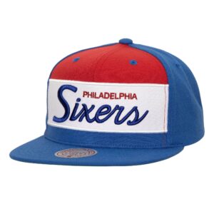Casquette Mitchell & Ness Retro Sport Snapback HWC Philadelphia 76ers Bleu 770072