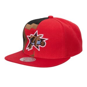 Casquette Mitchell & Ness Retroline Snapback HWC Philadelphia 76ers Rouge 770257
