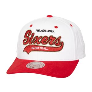 Casquette Mitchell & Ness Tail Sweep Pro Snapback HWC Philadelphia 76ers Blanc 769753