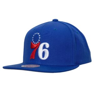 Casquette Mitchell & Ness Team Ground 2.0 Snapback Philadelphia 76ers Bleu 770107