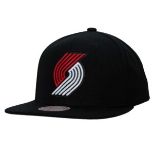 Casquette Mitchell & Ness Team Ground 2.0 Snapback Portland Trail Blazers Noir 770782
