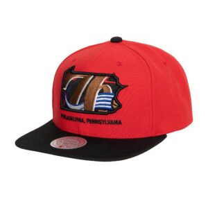 Mitchell & Ness Team Insider Snapback HWC Philadelphia 76ers Casquette Rouge 770134