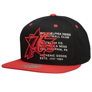Mitchell & Ness Casquette de baseball The Info Snapback HWC Philadelphia 76ers Noir 770209