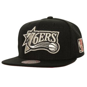 Mitchell & Ness Watch Me Shine Snapback HWC Philadelphia 76ers Casquette de baseball Noir 769884