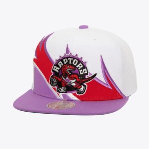Mitchell & Ness Blanc Toronto Raptors Hardwood Classics Waverunner Snapback Chapeau Noir 771974