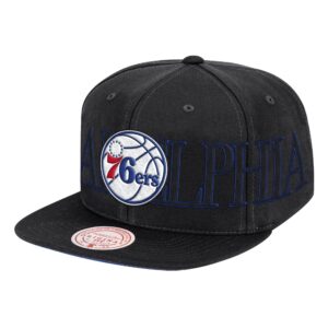 Casquette de baseball Mitchell & Ness Winner Circle Snapback Philadelphia 76ers Noir 770176