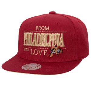 Mitchell & Ness With Love Snapback HWC Philadelphia 76ers Casquette de baseball Gris 769916