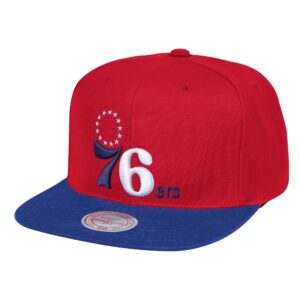 Casquette de baseball Mitchell & Ness Wool 2 Tone Snapback HWC Philadelphia 76ers Noir 770275