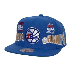Casquette de baseball Mitchell & Ness World Champs Snapback HWC Philadelphia 76ers noir 769766