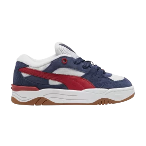 Puma 180 Texture Big Kid 'Club Navy Silver Mist' Baskets Navy Club/Silver Fog 397381 01