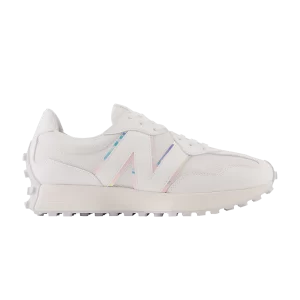 New Balance 327 Baskets 'White Grey Iridescent' Blanc/Quartz gris U327WHT