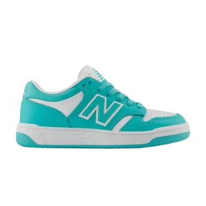 New Balance 480 Little Kid Wide 'Airyteal' Baskets Airyteal/Blanc PSB480AT W