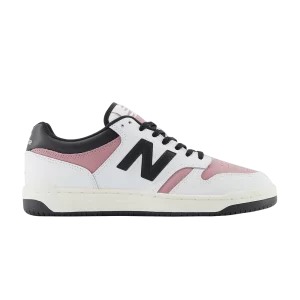 New Balance 480 Baskets 'White Rosewood Black' Blanc/Forêt Rose/Noir BB480LTE