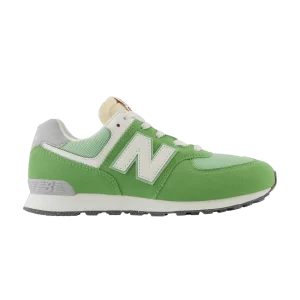 New Balance 574 Big Kid 'Chive' Baskets Chivelle/Sel de mer GC574RCC