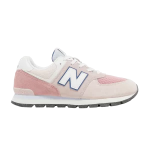 New Balance 574 Big Kid 'Hazy Rose' Baskets Misty Rose/Bleu Atlantique/Bleu Glacé GC574DH2