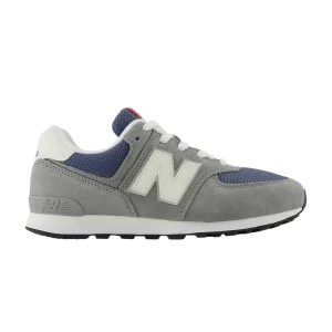 New Balance 574 Big Kid Wide 'Shadow Grey Vintage Indigo' Baskets Shade gris/Vintage indigo GC574GWH W