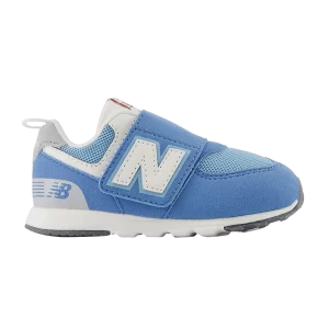 New Balance 574 New-B Hook & Loop Baskets « Blue Laguna » pour tout-petits Bleu lagon/Blanc NW574RCA