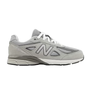 New Balance 990v4 Big Kid Wide 'Kool Grey Silver Filigree' Baskets Cool Grey/Silver Filigree GC990GR4 W