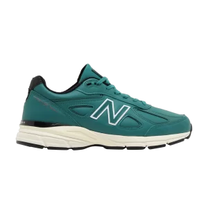 Baskets New Balance Teddy Santis x 990v4 Made in USA 'Teal White' Til/Blanc U990TW4