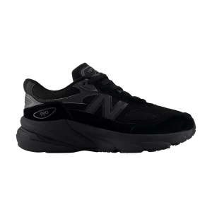 New Balance 990v6 Baskets 'Noir Métallique' Grand Enfant Noir GC990BB6
