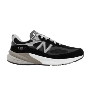 Baskets New Balance 990v6 Made in USA 2E Wide 'Black Silver' Noir/Argent M990BK6 2E