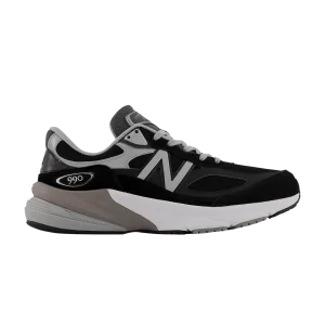 Baskets New Balance 990v6 Made in USA 4E Wide 'Black Silver' Noir/Argent M990BK6 4E