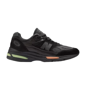 New Balance 991v2 Made in England 'London Edition' Baskets Noir/Bleached Glo Lime/Hot Mango U991LD2