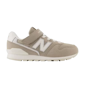 New Balance 996 Bungee Lace Top Strap Big Kid Wide 'Aluminum Grey' Gris aluminium/blanc YV996XB3 W