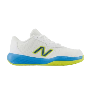 New Balance 996v5 Big Kid Wide 'Unity of Sport' Baskets Blanc/Bleu épicé KC996QU5 W