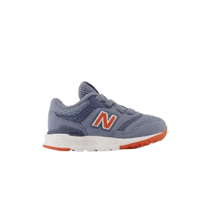 New Balance 997H Bungee Lace Baskets larges pour tout-petits 'Grey Poppy' Gris/Poppy IH997HRC W