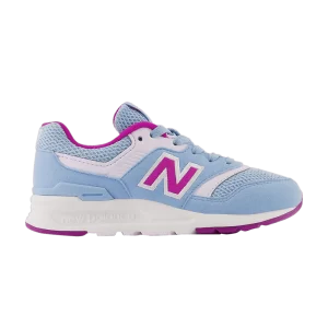 New Balance 997H Little Kid Wide 'Blue Purple Punch' Baskets Cyan/Purple Punch PR997HRD W