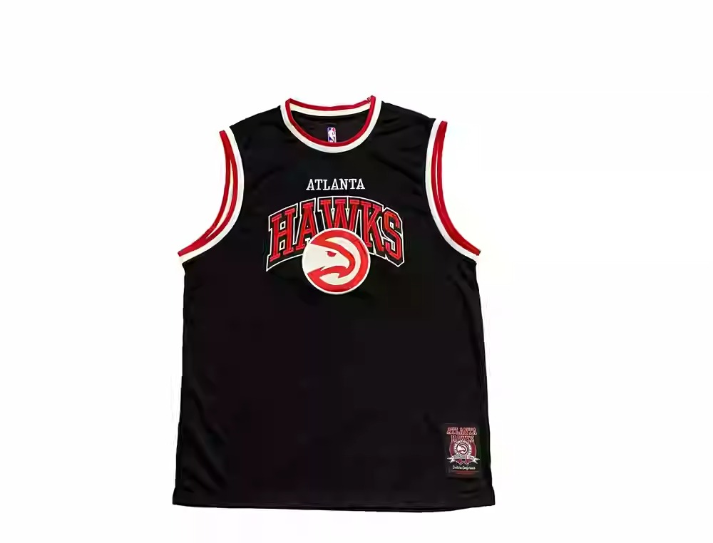 Maillot de basket-ball noir des Hawks d'Atlanta Buck Up 1140965