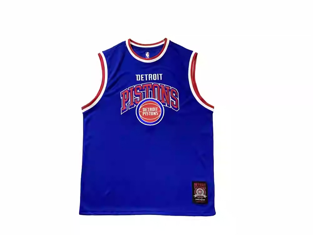 Maillot bleu marine Buck Up Detroit Pistons noir 1132455