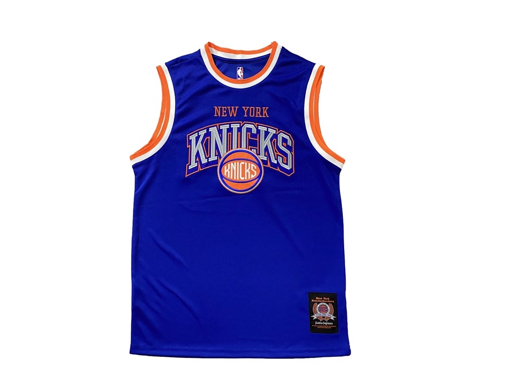 Buck Up New York Knicks Maillot Bleu Noir 1132461