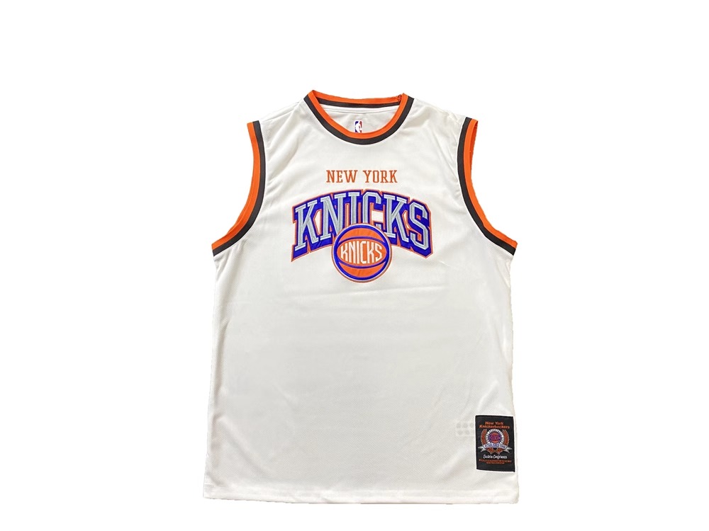 Buck Up New York Knicks Maillot Blanc Noir 1132474