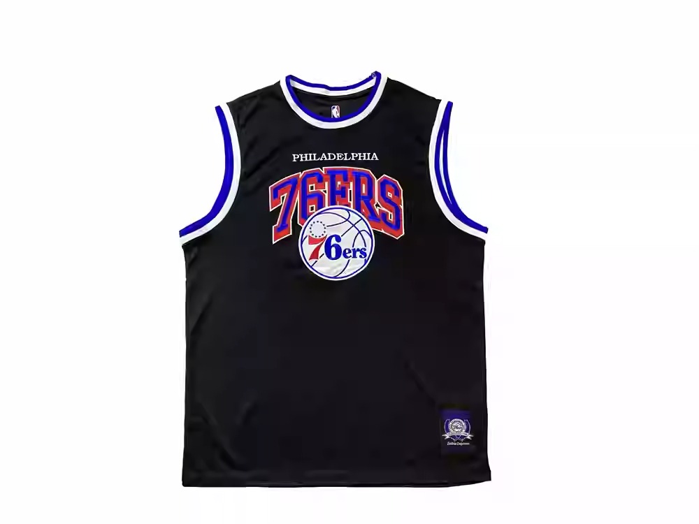 Buck Up Philadelphia 76ers Maillot Noir Bleu 1132495