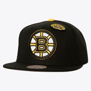 Mitchell & Ness Casquette Snapback noire du 100e anniversaire des Bruins de Boston Noir 1069767