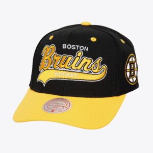 Mitchell & Ness Casquette noire Boston Bruins Tailsweep 2.0 Pro Snapback Noir 1070186