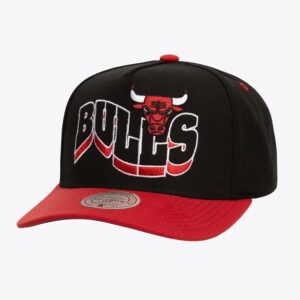 Casquette Snapback Black Chicago Bulls Wavy Pro Crown Mitchell & Ness Noir 774410