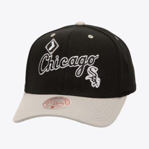 Mitchell & Ness Black Chicago White Sox All In 2.0 Pro Crown Snapback Chapeau Noir 776271