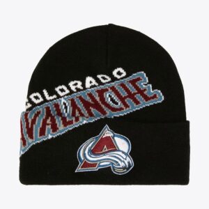 Mitchell & Ness Bonnet en tricot à revers Colorado Avalanche Cricket noir multicolore 1103096