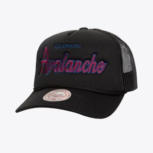 Mitchell & Ness Casquette réglable noire Colorado Avalanche Script Trucker noir 1089967