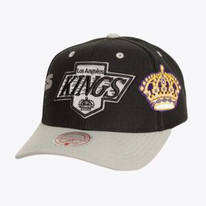 Casquette de baseball Mitchell & Ness noir Los Angeles Kings Overbite Pro Vintage Snapback Hat noir 1163540