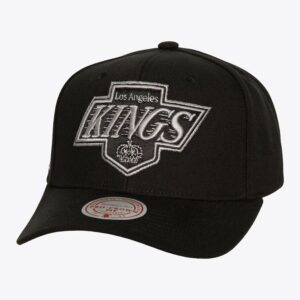 Casquette de baseball Mitchell & Ness noir Los Angeles Kings Team Flip Pro Vintage Snapback Hat noir 1163571