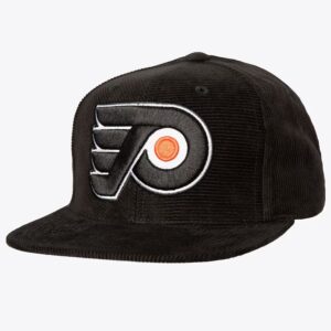 Casquette de baseball Mitchell & Ness noir Philadelphia Flyers toutes directions Vintage Snapback chapeau noir 1193188