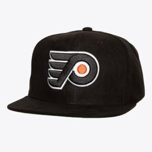Casquette de baseball Mitchell & Ness noir Philadelphia Flyers Sweet Suede Vintage Snapback Hat noir 1193217