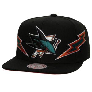 Mitchell & Ness Casquette Snapback Double Trouble Noir San Jose Sharks Noir 1200039
